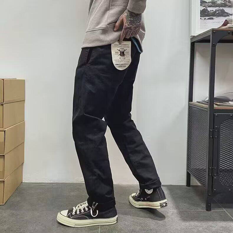 潮牌秋季修身小脚裤裤男士潮流青年休闲长裤男小直筒裤，男装休闲裤，星座1210-1