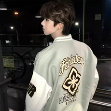 【有货】DJKV82-P68美式复古字母刺绣棒球服外套春季2026新款夹克，男装夹克，星座603-2