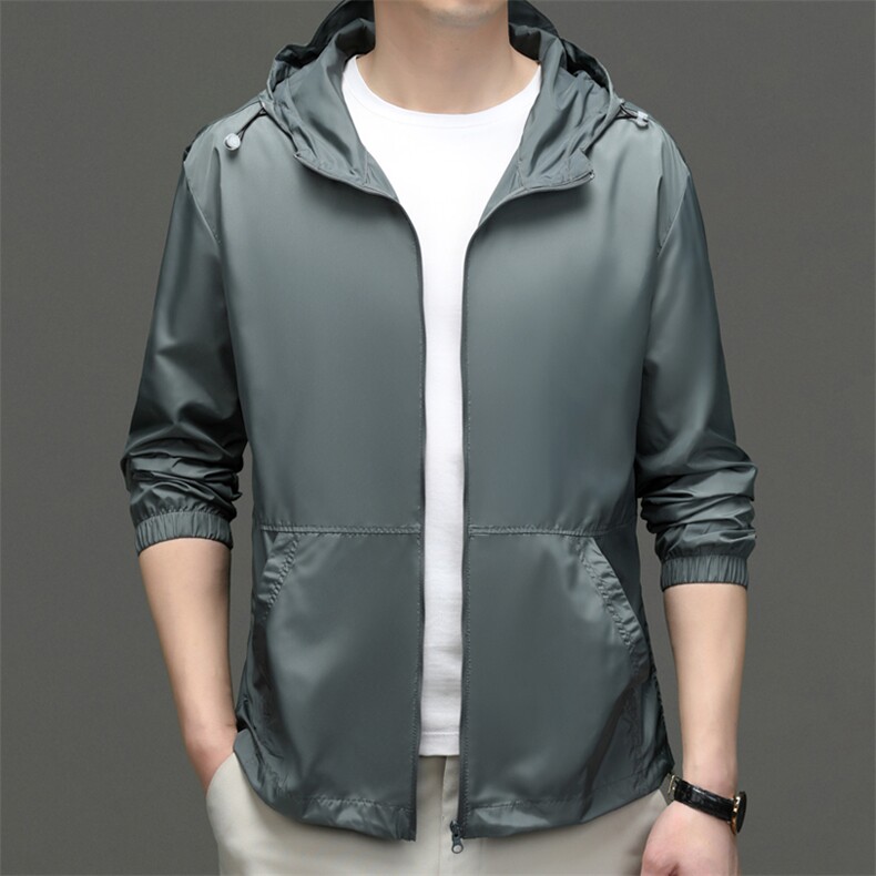 CSFA23E71钱塘2020-3夏季新款男士时尚连帽长袖防晒服货稳P73,男装防晒衣,钱塘207-3
