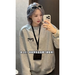 网图现货 美式宽松圆领潮流休闲卫衣W06/P35图片