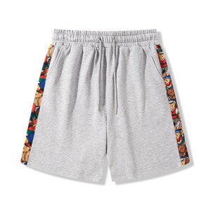 2023新款夏季基础百搭色系小熊图案男士短裤DK7867-P43，女装休闲裤，星座717