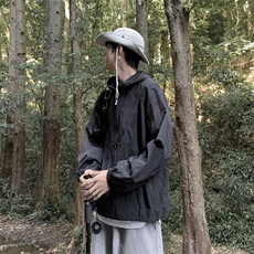 夏季防晒服男韩版潮高街连帽2026新款ins宽松防晒衣外套W5743-P36，男装防晒衣，星座412-2