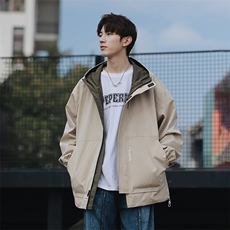 XZ214-8JK9958P85新款港风连帽夹克宽松百搭冲锋衣外套，男装夹克，星座1204-3