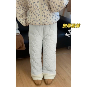 特批P45无差价冬季抖音羊羔毛棉裤男女加厚雪地裤K5613J加棉图片