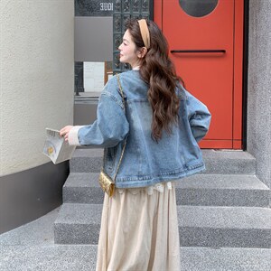 现货 春季新款工艺牛仔外套2C098-2615P180K288图片
