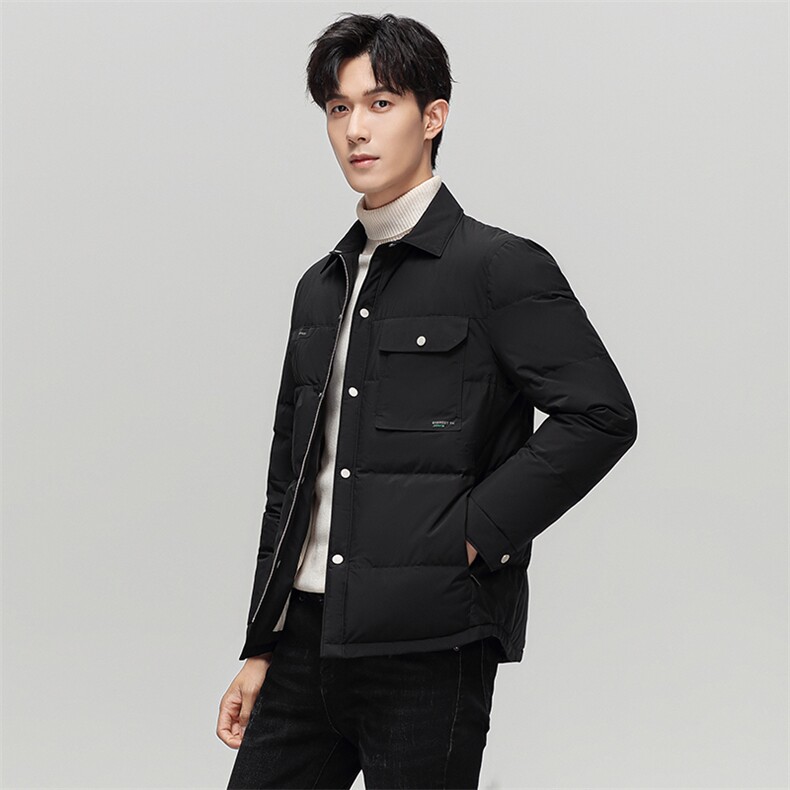 CH8626钱塘2020-2冬季新款商务休闲简约中年男士羽绒服P250图片