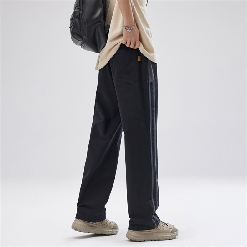 阔腿裤男2025新款夏季高街美式复古慵懒舒适百搭休闲裤DY5035-P67，男装休闲裤，电商A178-1