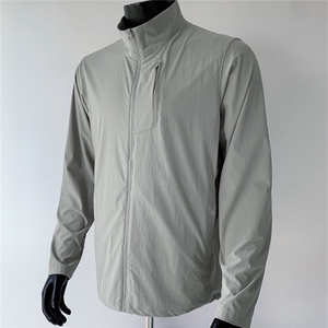 冰感速干防晒衣男春夏季薄款户外运动短款立领夹克防晒皮肤衣外套,男装防晒衣,星座601-1