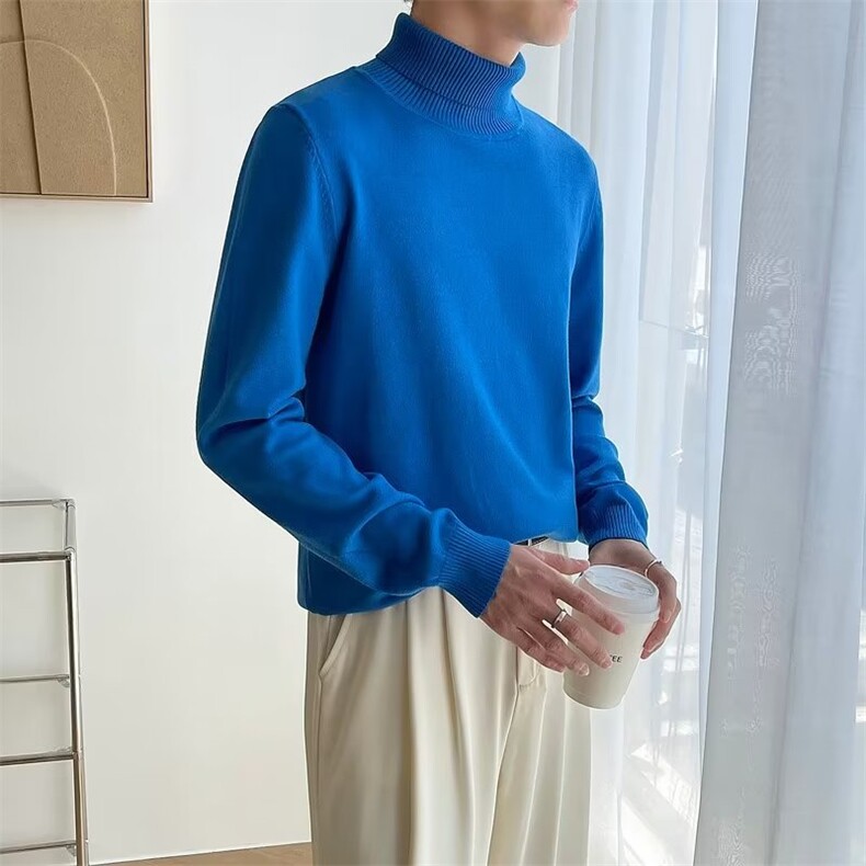 美式街头设计感圆领毛衣男慵懒风休闲针织衫10色MG20P43,男装针织衫/毛衣,星座1116-2
