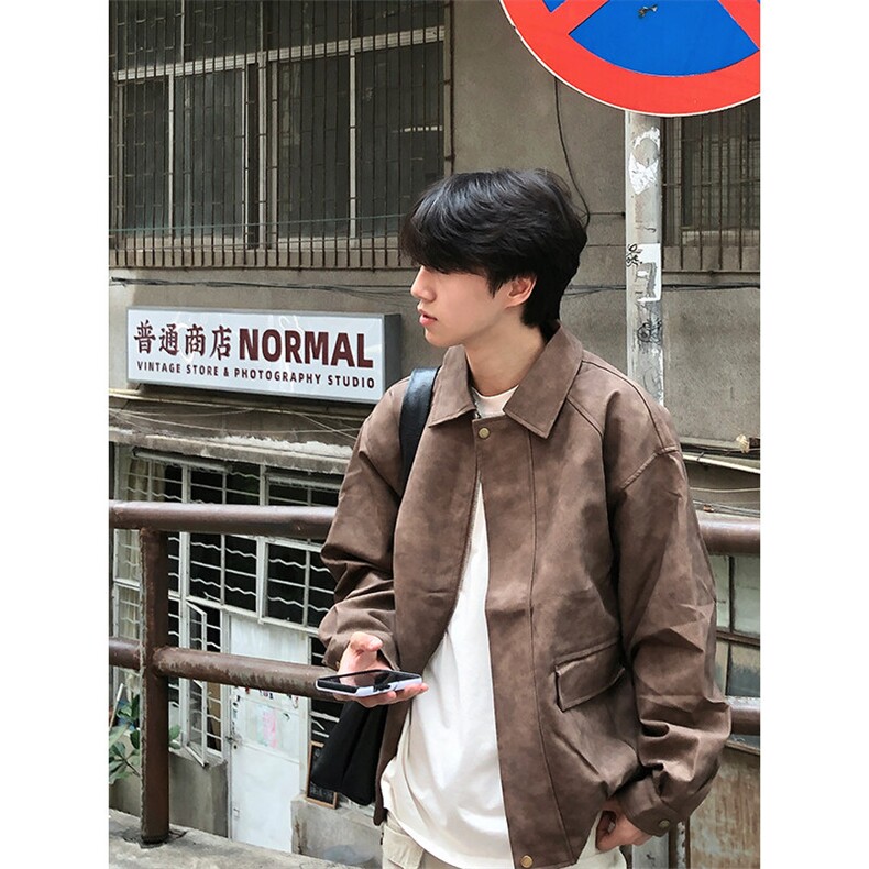 特P80无差价新款百搭拉链春秋时尚夹克外套-HJ5705港风街头,男装夹克,电商A003