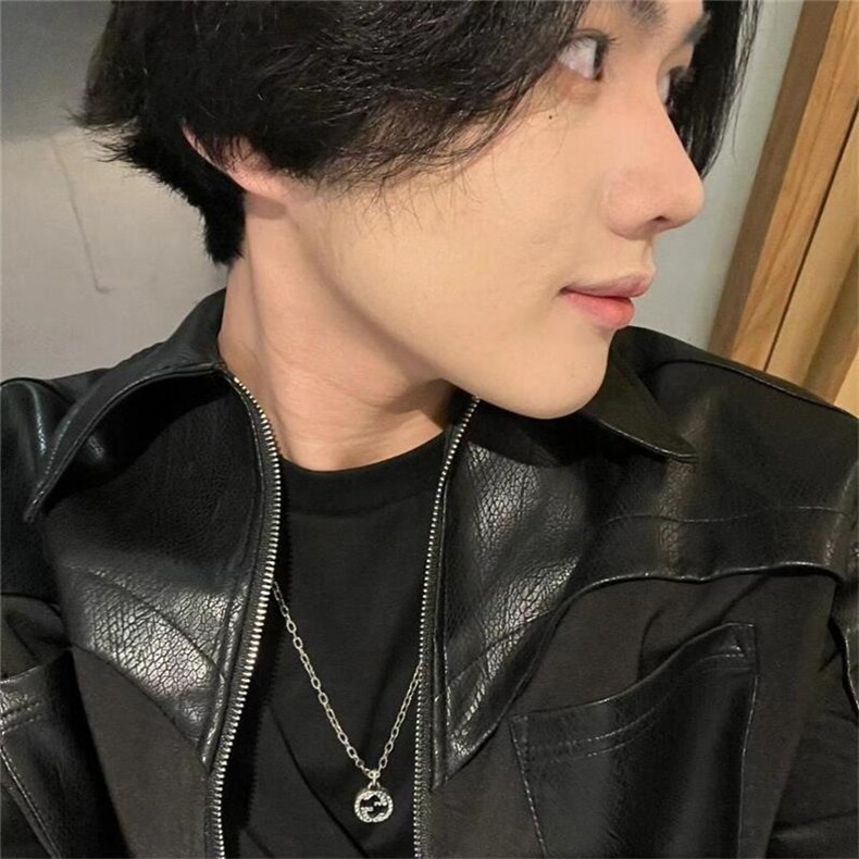BMOB美式高街情侣皮衣男女小众廓形机车春季高级感拉链外套潮夹克,男装夹克,星座715-4