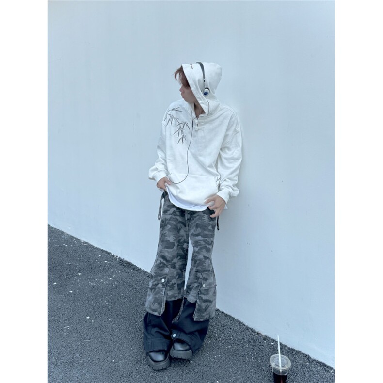 XZ1005-1-TTH00102-批65-刺绣盘扣连帽卫衣,男装卫衣,星座1005-1
