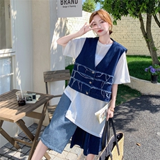 春款牛仔三件套2D151-0613-P225-K308，女装套装/套裙，2D151