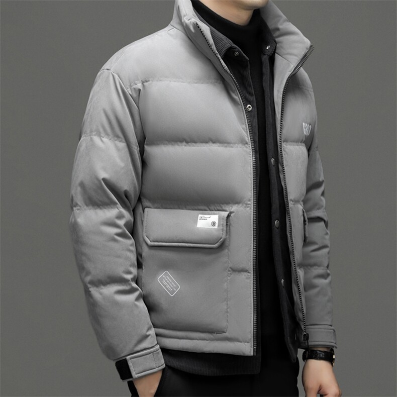 BZX6963钱塘2020-2百搭时尚休闲简约冬季厚款中年男士羽绒服P250图片