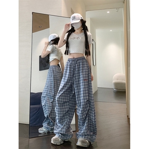 工装裤2025港风新款美式高街直筒裤阔腿K0821-P50图片