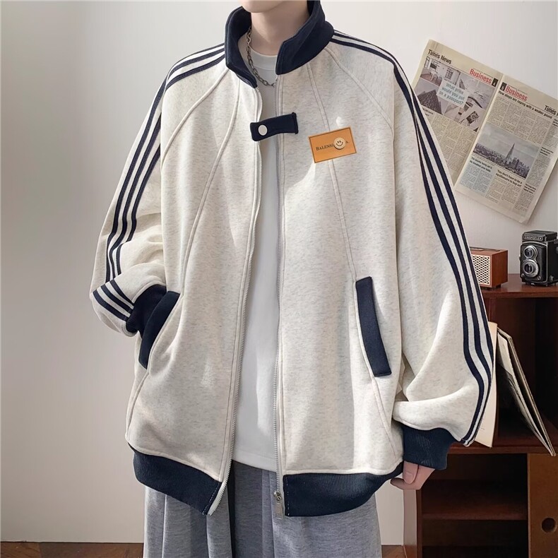 1506/QXC060/P49棒球服夹克男士春秋季潮牌港风痞帅休闲情侣外套,男装夹克,星座1506