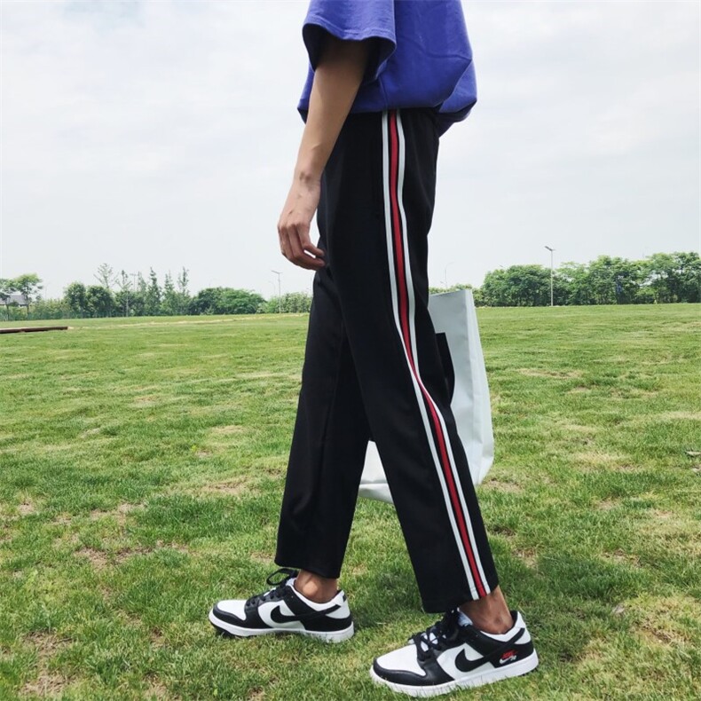 九分裤运动直筒原创设计师青春流行休闲裤气质街头韩版百搭宽松,男装休闲裤,星座1506-1