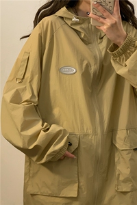 1中性连帽工装大口袋大码M-5XL户外潮牌防晒服男FS77009特P39控78图片