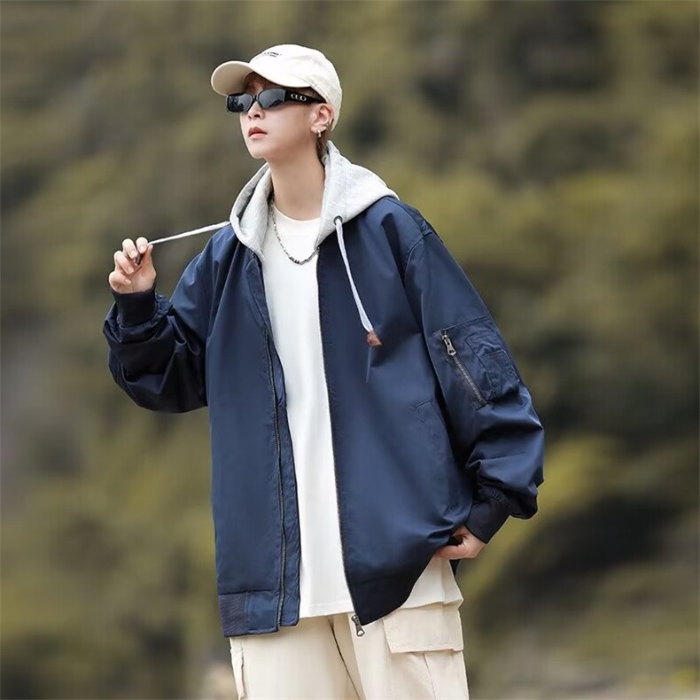 棒球服外套男女春秋季新款美式飞行员夹克个性潮流时尚JK202P58,男装夹克,星座410-2