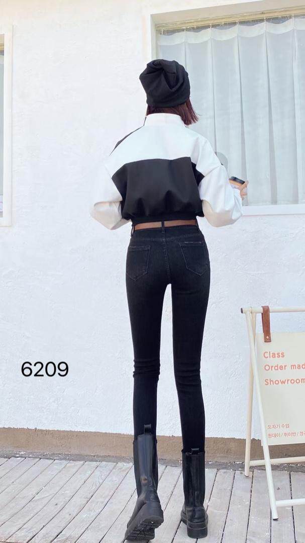 冬季雪尼龙加厚牛仔裤。，女装牛仔裤，纳影