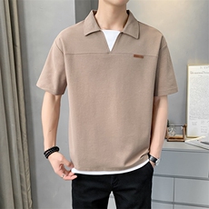 夏季短袖男T恤宽松假两件POLO衫潮流休闲时尚半袖上衣YD396-P39，男装T恤，星座310B-3