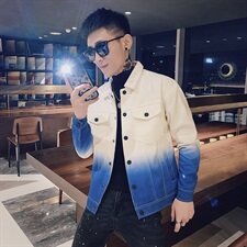 2021春款社会小伙炸街吊染渐变翻领夹克爆款外套J215-P125控155，男装夹克，星座308A