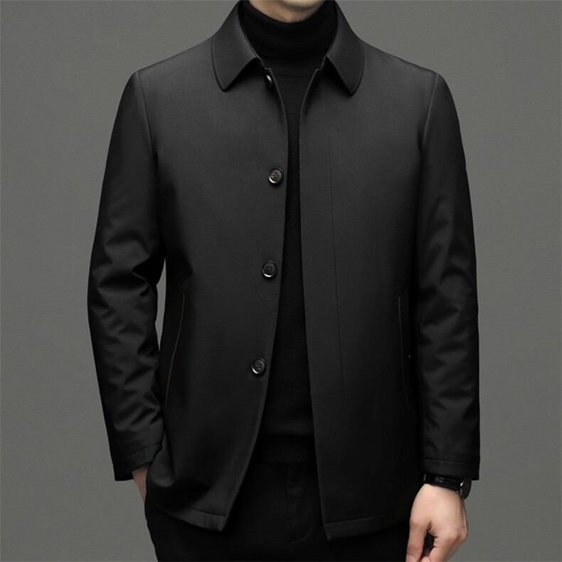 CSYR21988钱塘2020-2冬季厚款商务休闲简约中年男士羽绒服P180，男装羽绒服，钱塘207-2