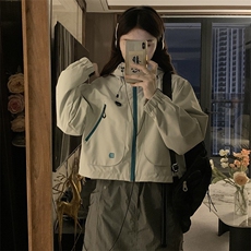 2025年秋季防风短款冲锋衣女连帽户外夹克外套C846-P88，男装夹克，星座911-2(原星座613-2）