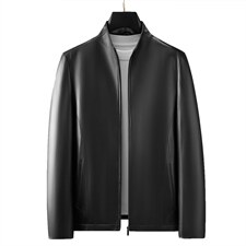 21139海宁皮衣男绵羊皮夹克外套韩版修身商务男装P750，男装皮衣，电商B360
