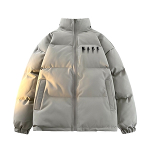 2024 冬季新款 光影墙大码印花立领棉衣M-5X HM24549-28-特P50图片