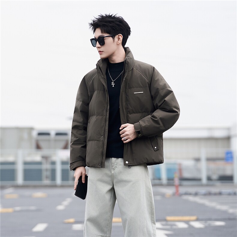 标50绒立领男士羽绒服冬季2025新款加厚冬装外套A313-3318-P205图片