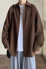 现货复古港竖条纹衬衫外套男春夏季2025新款开衫衬衣CS001-特P38，男装衬衫，电商A178