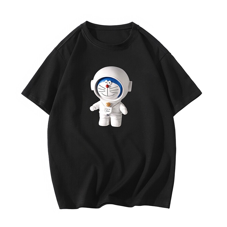 NASA叮当猫纯棉短袖t恤男大码半袖打底衫宽松体恤衫DX17233-P20,男装T恤,电商A040A
