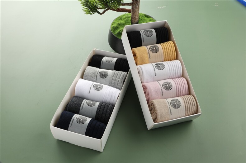 双针一线成型抗菌除臭香薰棉袜，一盒五双，袜子，绒盛源