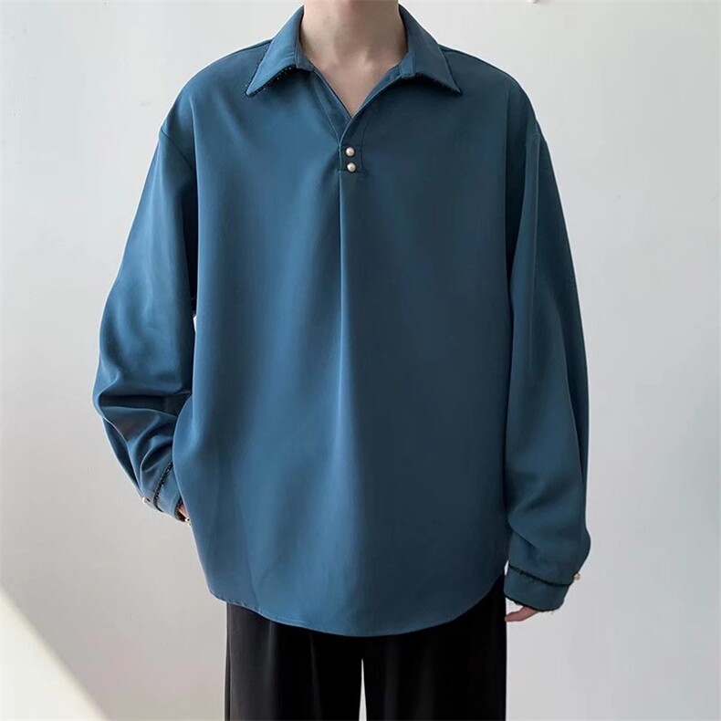 衬衫男韩版潮流长袖高街帅气2023夏季新款ins宽松外套CY368-P30,男装衬衫,星座412-3