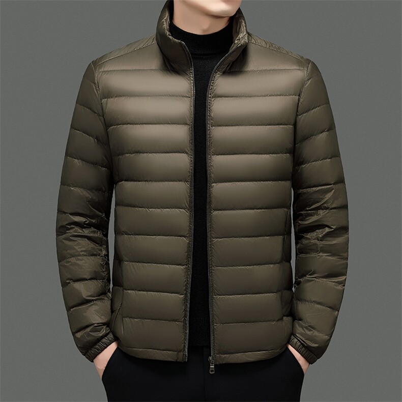 达标50绒轻薄羽绒服外套男立领冬季中青年男士休闲百搭YR911-P70,男装羽绒服,星座301D(原星座1004-8）