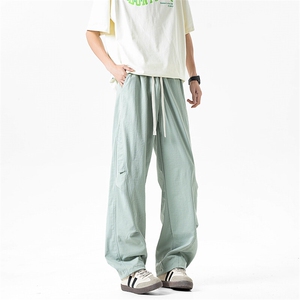 休闲裤男夏季新款港风宽松工装裤阔腿裤CK8201-P42图片