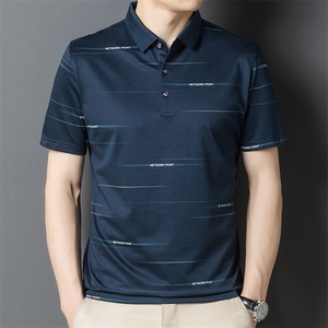 POLO衫男上衣半袖男装冰丝T恤潮牌休闲翻领爸爸短袖男BL706-P60图片