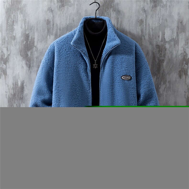 1灰墙挂拍冬季宽松百搭棉服男羊羔毛大码棉衣男外套8727P105控149,男装棉衣,星座226-2