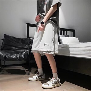 男春季潮流时尚假两件休闲短裤A707P20图片