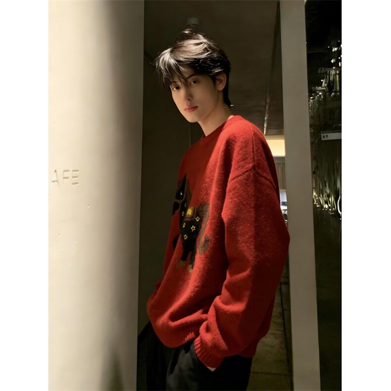 秋冬款女童洋气针织上衣男童保暖本命年衣服打底衫潮MA428,男装T恤,星座516A