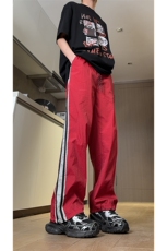 现货夏季速干巴黎神裤撞色拼接条纹休闲运动长裤男K650-P45控68，女装休闲裤，星座205-5