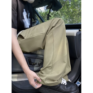 抖音品质透气直筒气孔设计休闲百搭冰丝裤B315-K25429-特p25控48图片