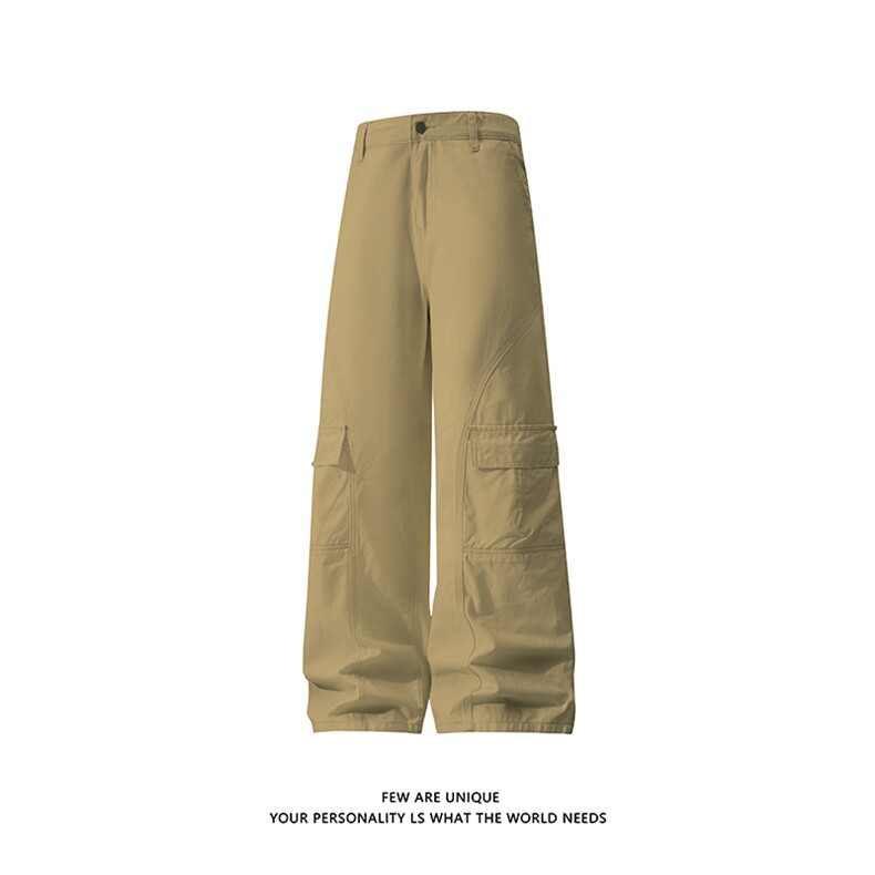 白底日系感纯色工装裤男春季大口袋休闲裤子-A2218TP60控98,男装工装外套,电商B241