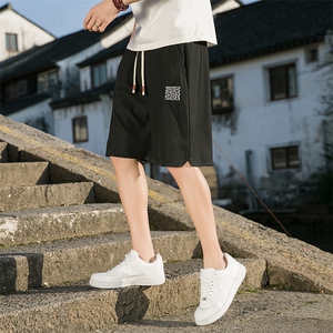 夏季短裤休闲裤五分裤刺绣华夫格K303-P35-控48图片