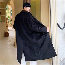 2020冬款呢大衣加长双排扣呢风衣男款拉风呢衣男外套冬装D501P135，男装毛呢大衣，星座312B-1