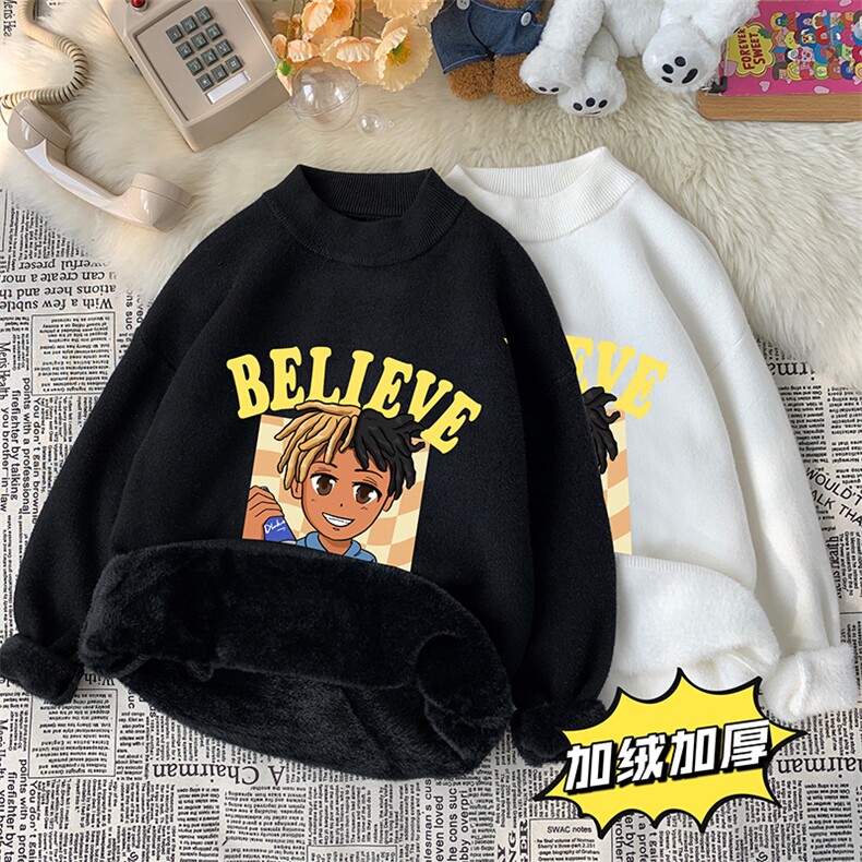 半高领毛衣男士大码针织衫男毛线衣男 M18271-P45 加绒款-P65图片