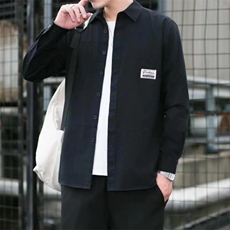 秋装新款男士纯棉长袖衬衫宽松休闲衬衣外套cs888-p40，男装衬衫，星座102C-1(原星座100)