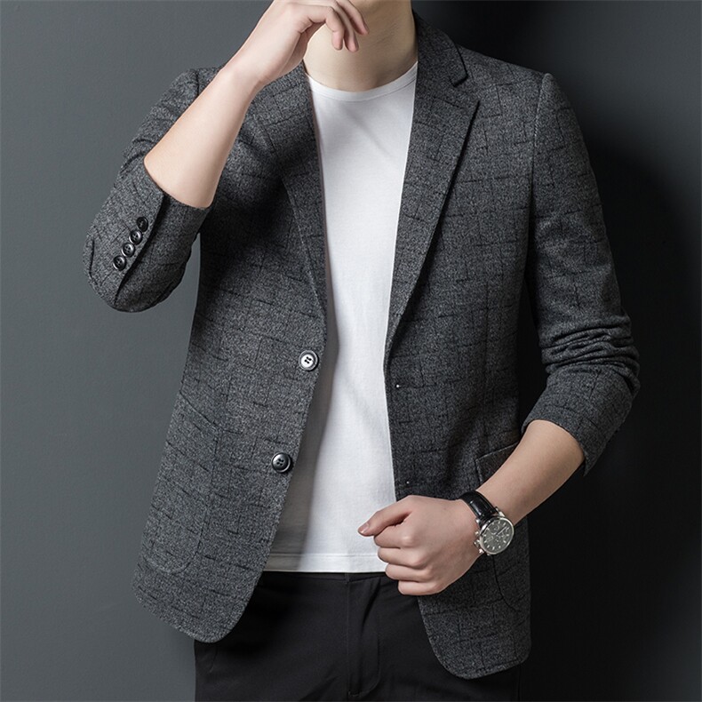 CA22209钱塘2020-2中青年男士简约百搭薄款时尚休闲西服P173,男装西服,钱塘207-2