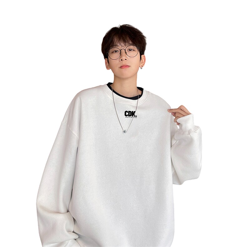 ！圆领卫衣男长袖T恤男WY172-P28加绒款（JR）-P33控价:49,男装卫衣,电商B367